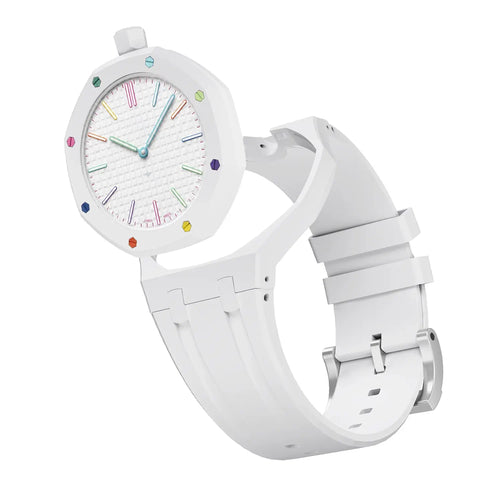 Swatch Royal Pop Silicone Strap - 12 O'Clock (White)