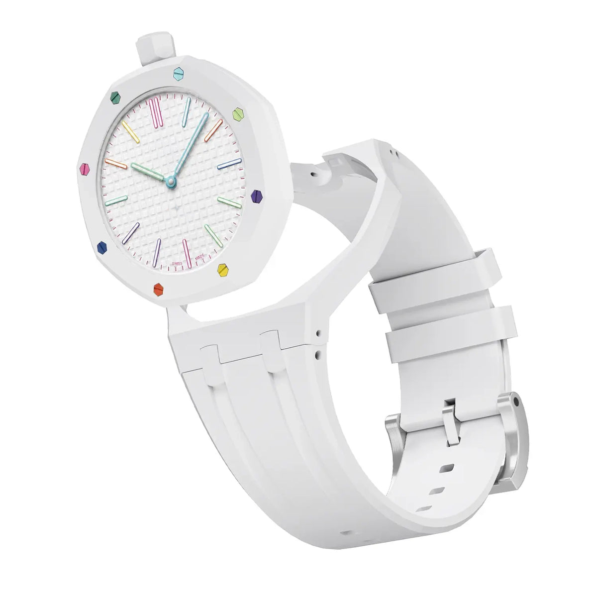 Swatch Royal Pop Silicone Strap - 12 O'Clock (White)