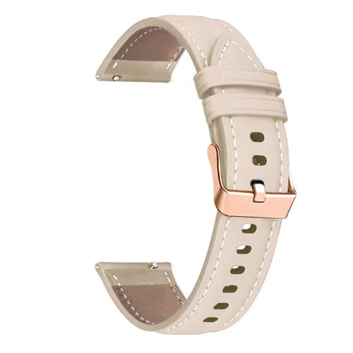 Fossil Gen 6 - 42mm Genuine Leather Strap (Beige)