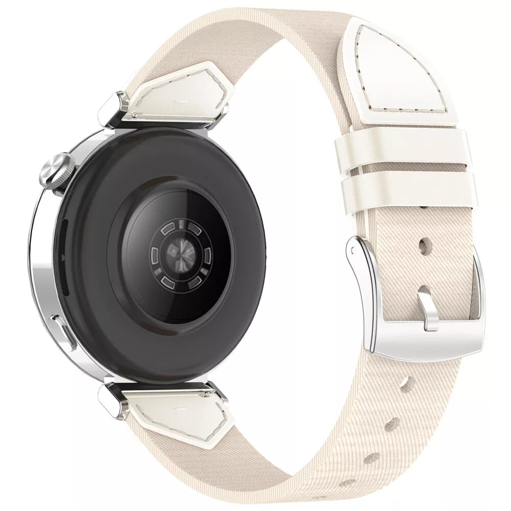 Withings ScanWatch Light Nylon Hybrid Strap (Starlight)