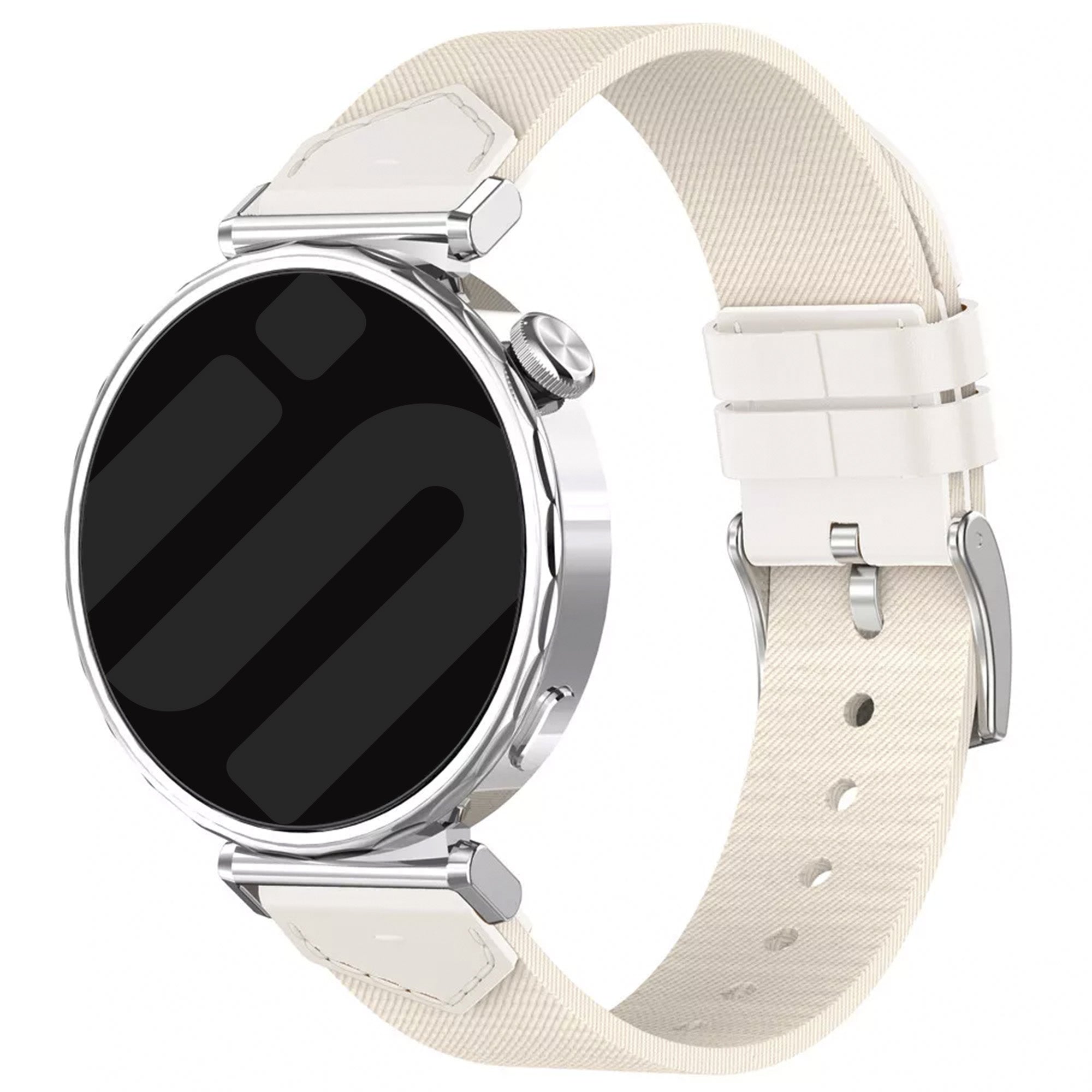 Fossil Gen 5e - 42mm Nylon Hybrid Strap (Starlight)