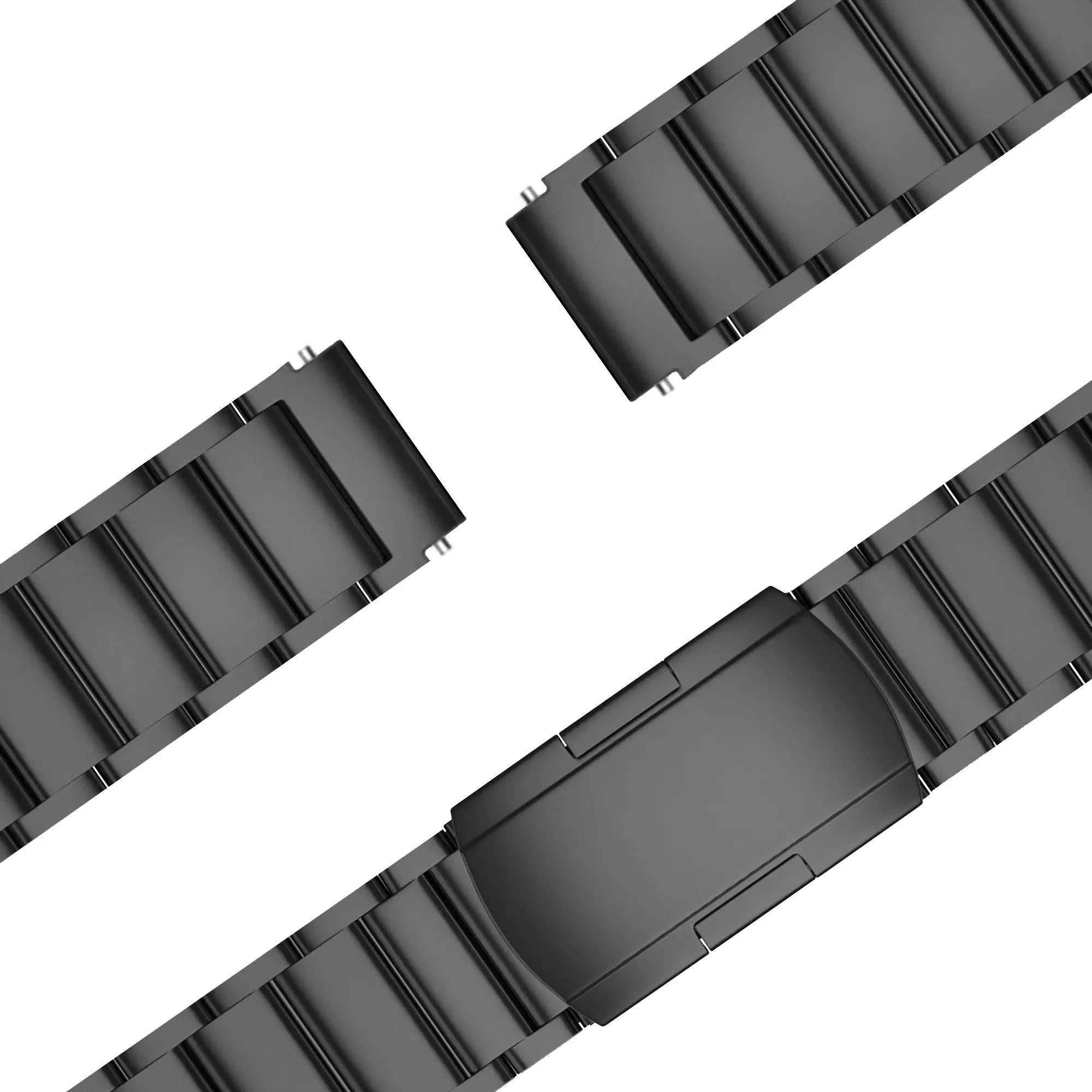 Bandz Garmin Forerunner 255s Titanium Link Strap (Black)