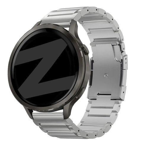 forerunner 255s titanium link band silver
