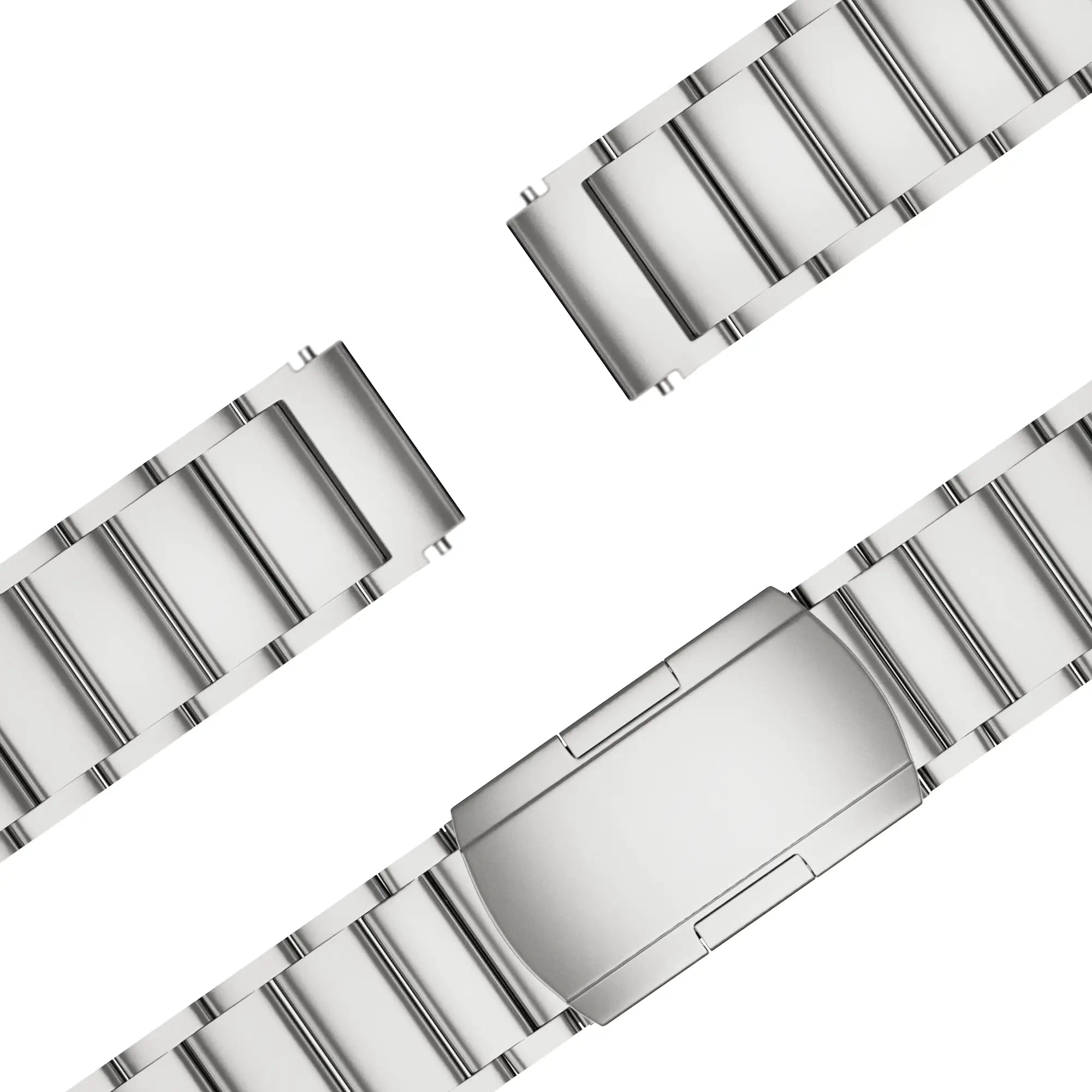 Bandz Garmin Vivoactive 4s Titanium Link Strap (Silver)