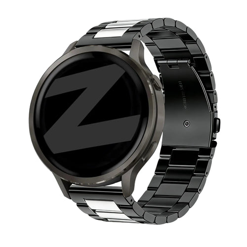 Bandz Garmin Venu 3 Steel Strap 'Classic' (Black/Silver)