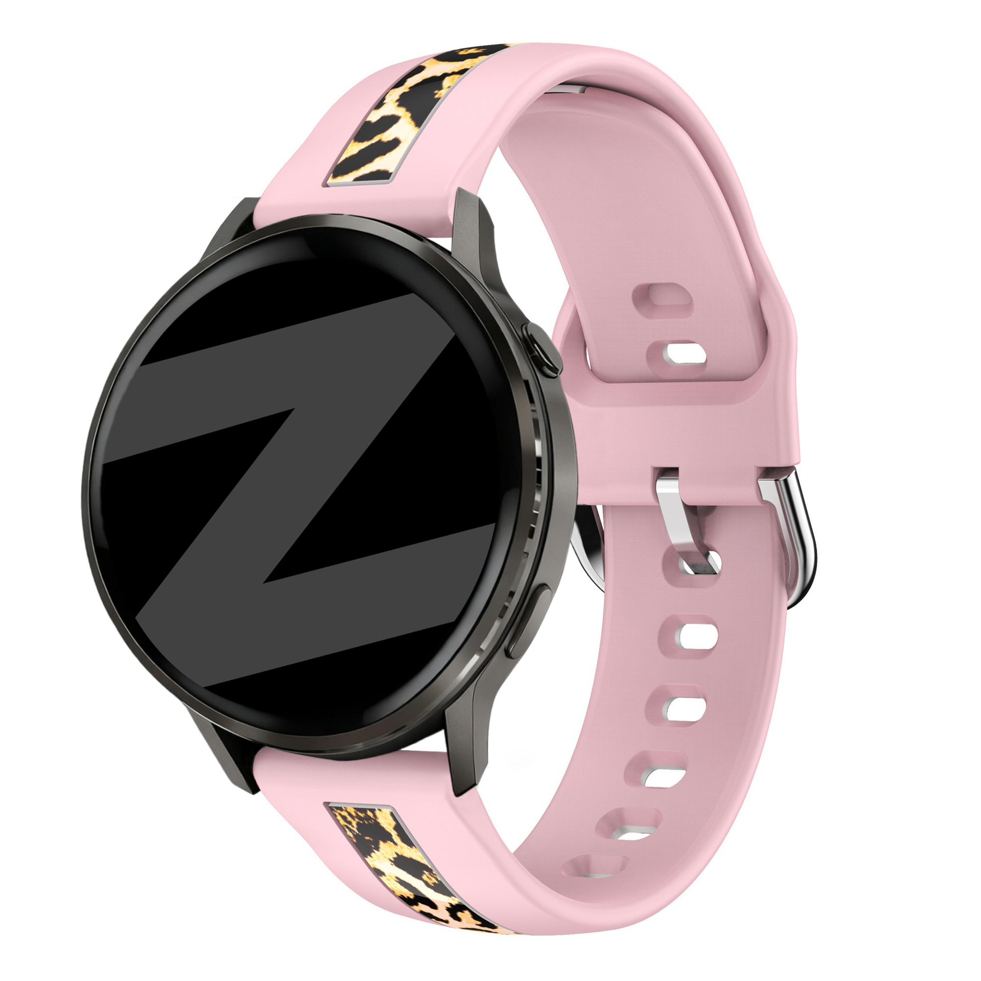 Bandz Gard Pro Health Smartwatch 3 - 41mm Dual Leopard Strap (Light Pink)