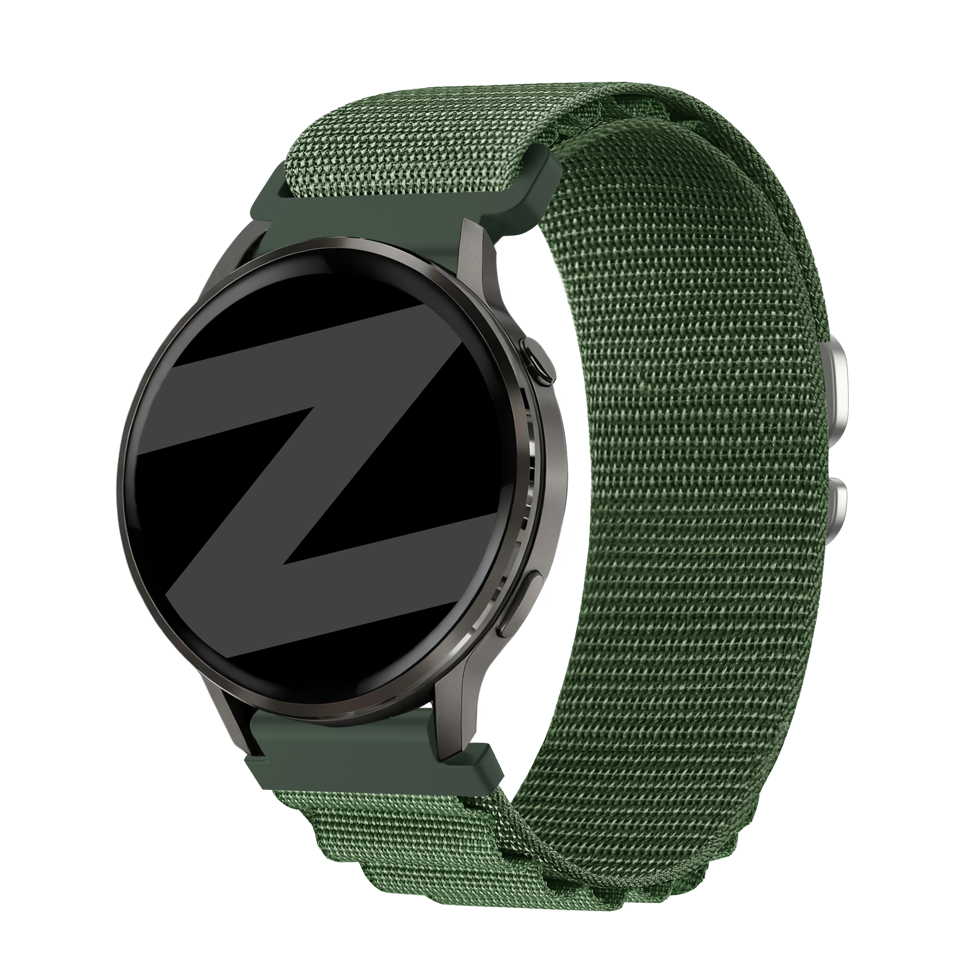 Bandz Garmin Forerunner 255 Alpine Nylon Strap (Green)