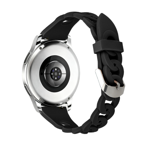 Bandz Samsung Galaxy Watch 42mm Silicone Strap 'Chains' (Black)