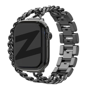 Bandz Apple Watch Steel Strap 'Double Tour' (Black)