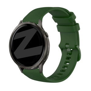 Bandz Garmin Vivoactive 6 Silicone Strap 'Premium' (Army Green)