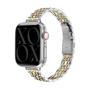 xoxo Wildhearts Apple Watch Steel Strap 'Slim' (Silver/Gold)