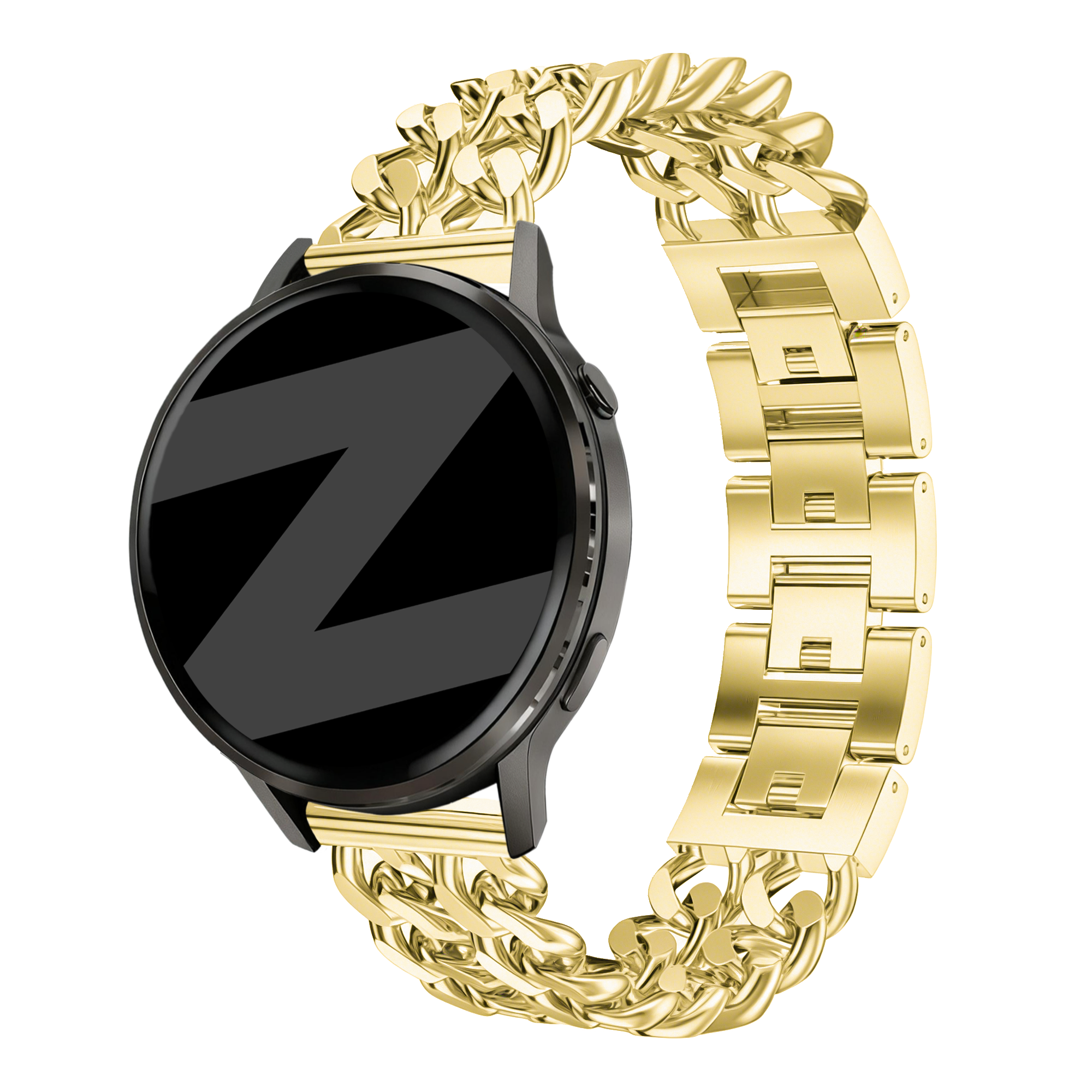 Bandz Garmin Vivomove Sport Metal Strap 'Double Chains' (Gold)