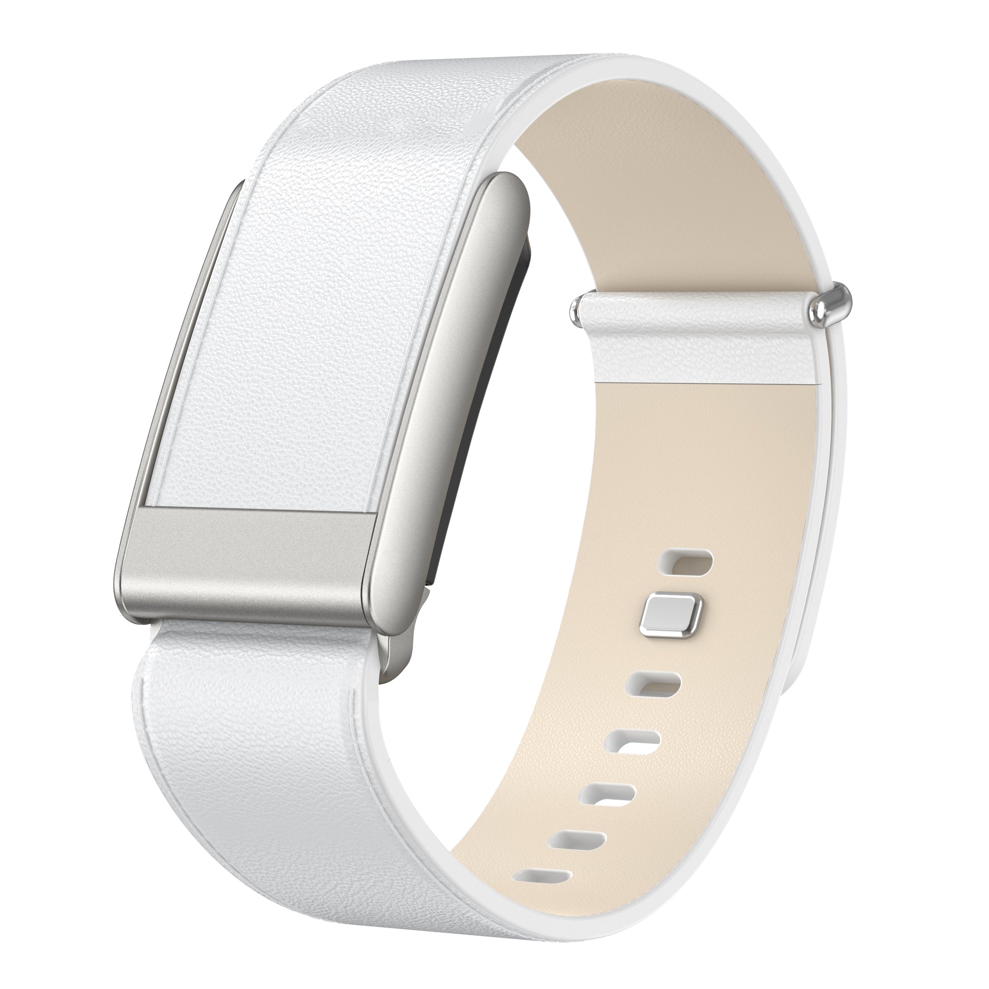 Whoop 5.0 Leather Strap (White)