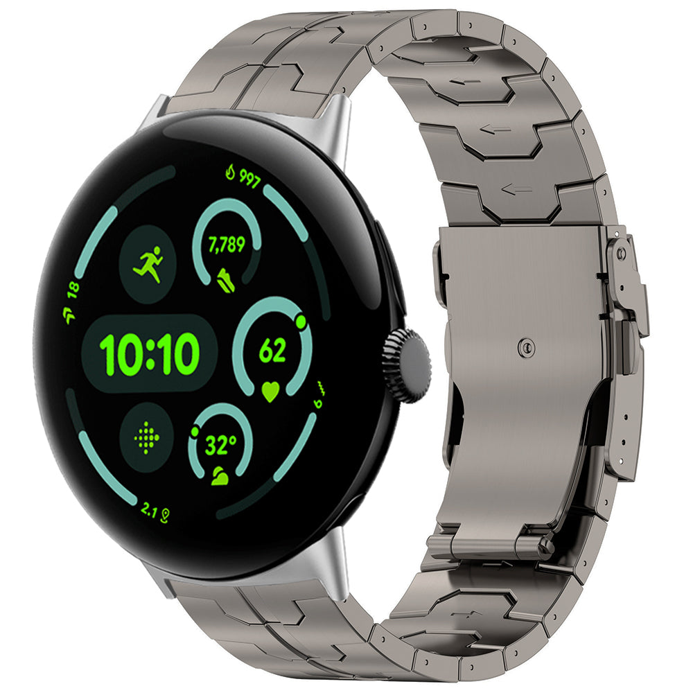 Google Pixel Watch 4 - 45mm 'Iron' Titanium Strap (Titanium)