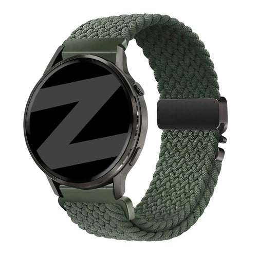 Bandz Garmin Vivomove 3s Braided Strap 'Parachute' (Green)