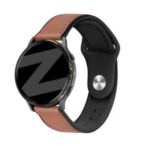Bandz Garmin D2 Air X10 Leather Strap 'Hybrid' (Brown)