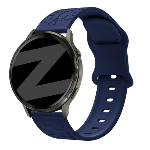 Bandz Garmin Approach S40 Silicone Strap 'Leopard' (Dark Blue)