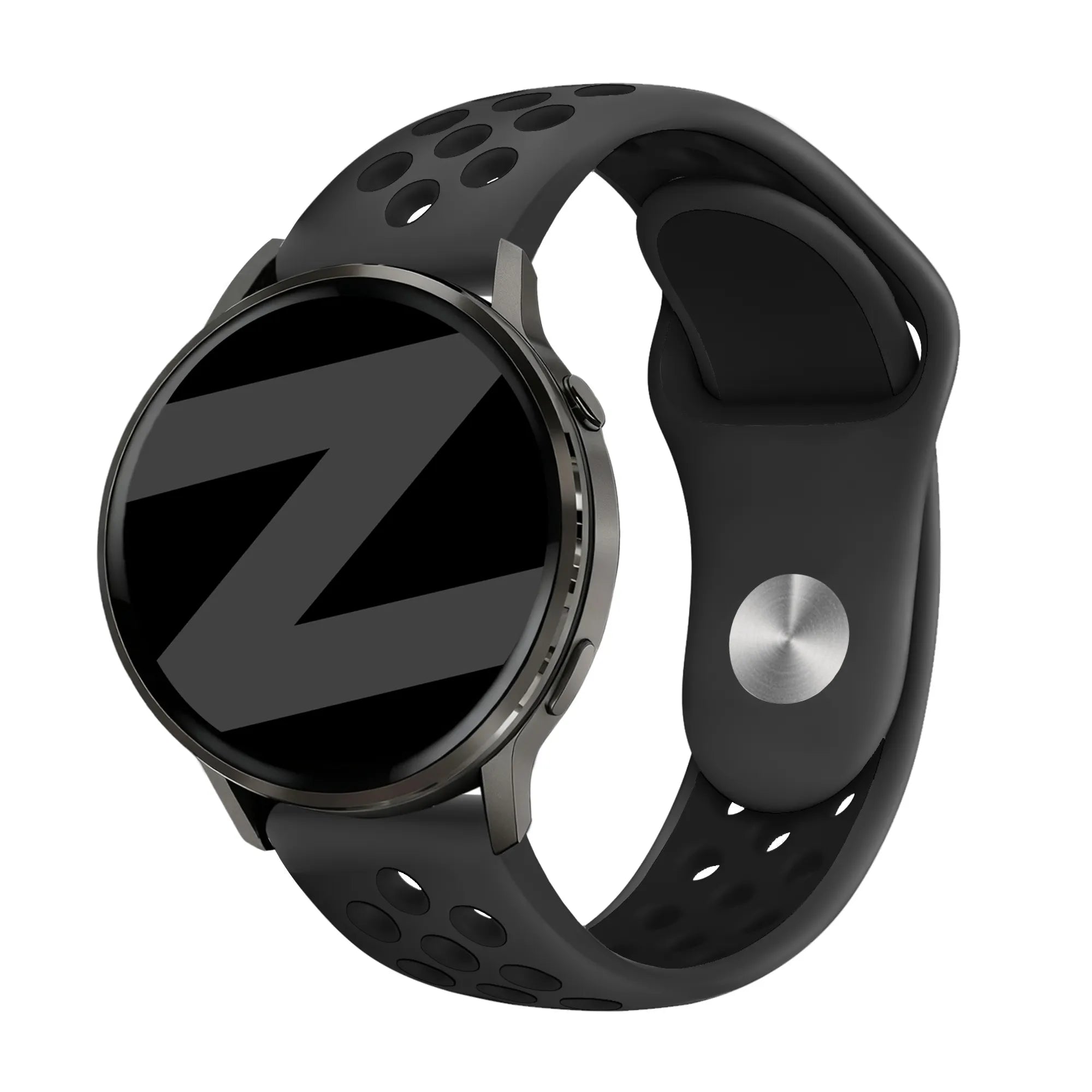 Bandz Garmin Venu 4 - 45mm Sport Strap 'Deluxe' (Dark Grey/Black)