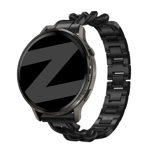 Bandz Garmin Venu 2s Metal Strap 'Chains' (Black)