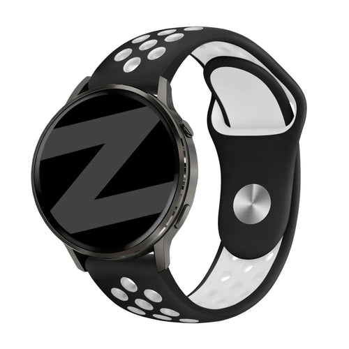Bandz Garmin Forerunner 170 Sport Strap 'Deluxe' (Black/White)