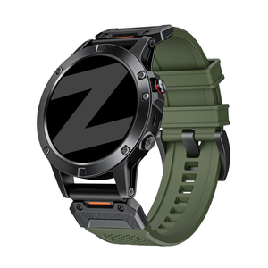 Bandz Garmin Fenix E Silicone Strap 'Explorer' (Green)