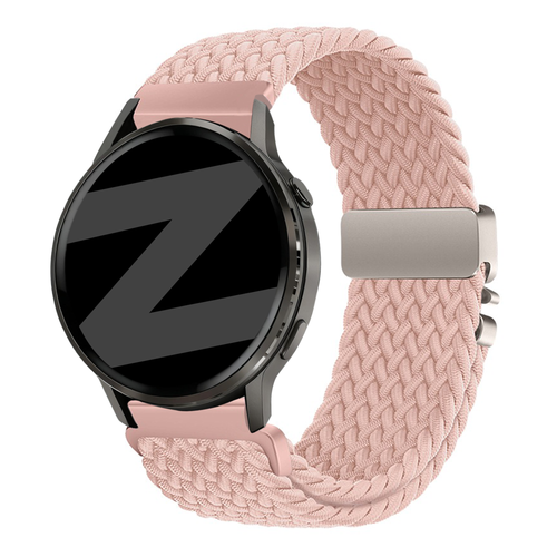 Bandz Garmin Vivoactive 4s Braided Strap 'Parachute' (Pink)