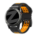 Bandz Garmin D2 Mach 2 - 47mm Sport Strap with Buckle (Black/Orange)