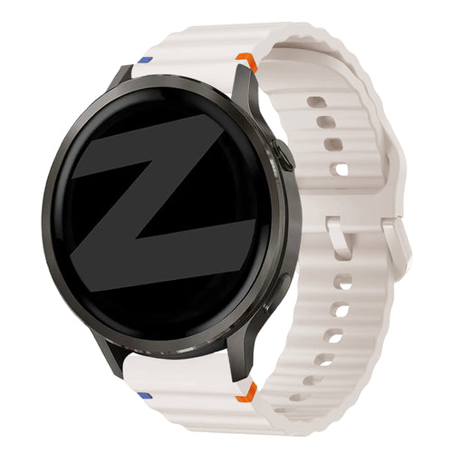 Bandz Garmin Venu SQ 2 Silicone Strap 'Wave' (Starlight)