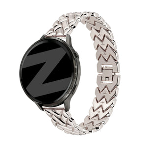 Bandz Garmin Vivomove 3s Metal Strap 'V-Type' (Starlight)
