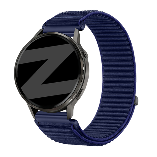 Bandz Garmin Vivoactive 4s Nylon Strap 'Wave' (Dark Blue)
