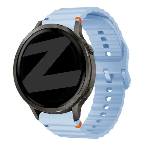 Bandz Garmin Vivomove 3s Silicone Strap 'Wave' (Light Blue)