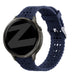 Bandz Garmin Vivoactive 6 Silicone Strap 'Lace' (Dark Blue)