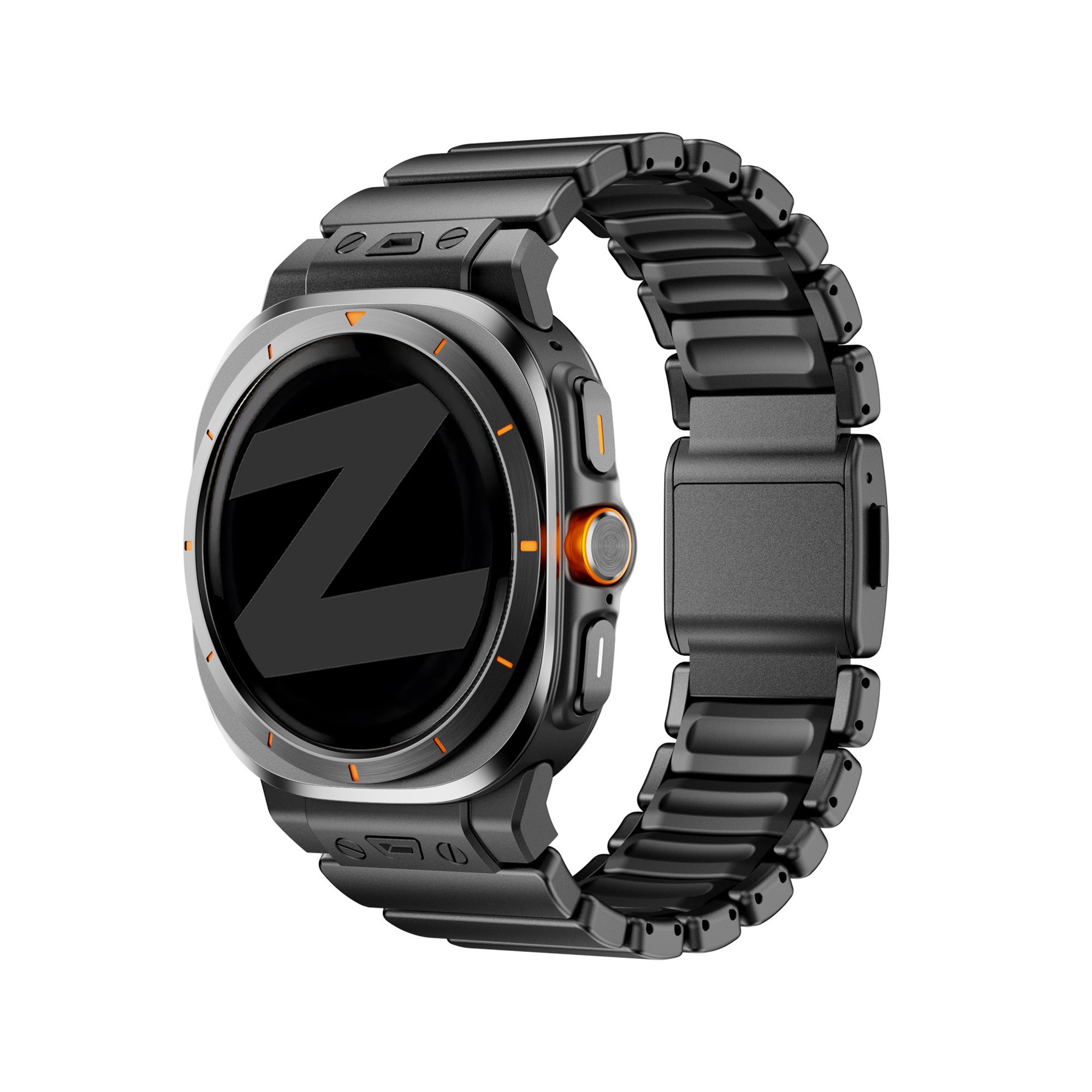 Bandz Samsung Galaxy Watch Ultra Titanium Strap 'Hybrid' (Black)