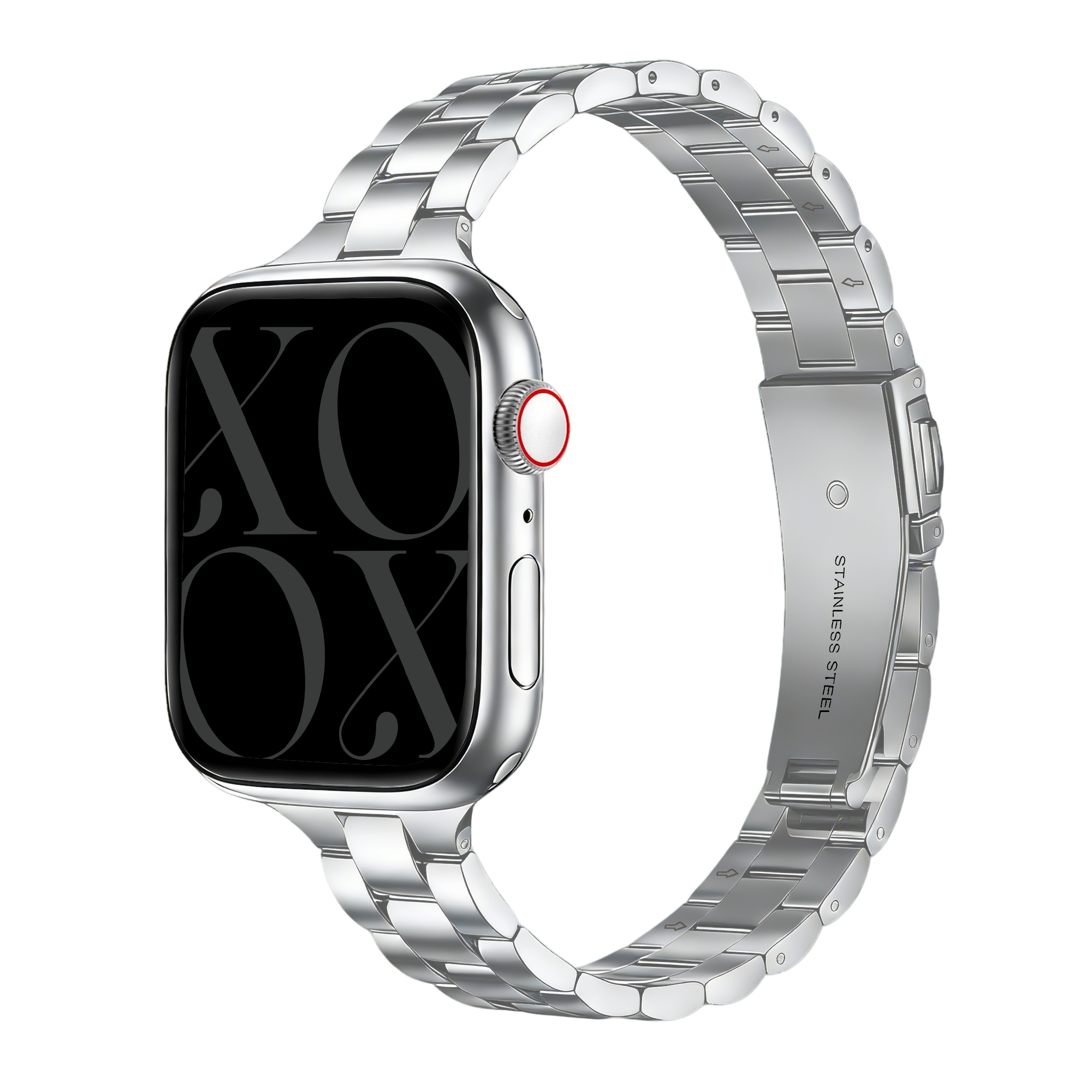 xoxo Wildhearts Apple Watch Slender Steel Strap (Silver)