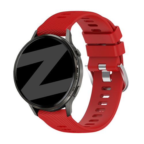 Bandz Garmin Vivoactive 4s Silicone Strap 'Deluxe' (Red)