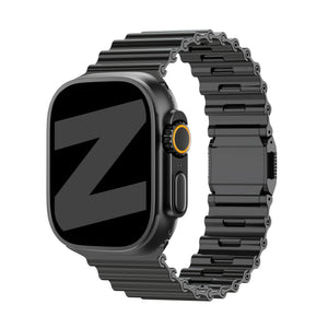 Bandz Apple Watch Ultra Premium Steel Strap 'Ocean' (Black)