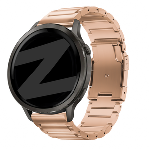 Bandz Garmin Vivomove Style Titanium Link Strap (Rose Gold)