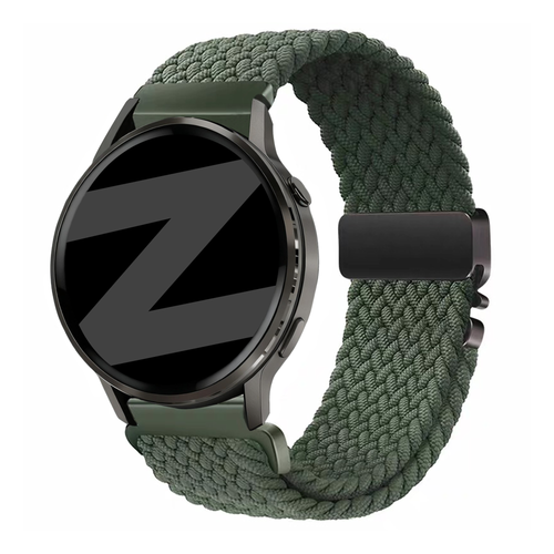 Bandz Garmin Venu 2 Braided Strap 'Parachute' (Green)