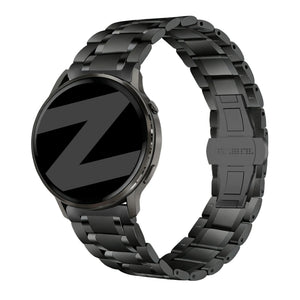 Bandz Garmin Forerunner 70 Steel Link Strap 'Deluxe' (Black)