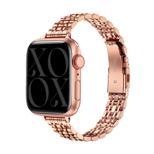 xoxo Wildhearts Apple Watch Steel Strap 'Slim' (Rose Gold)