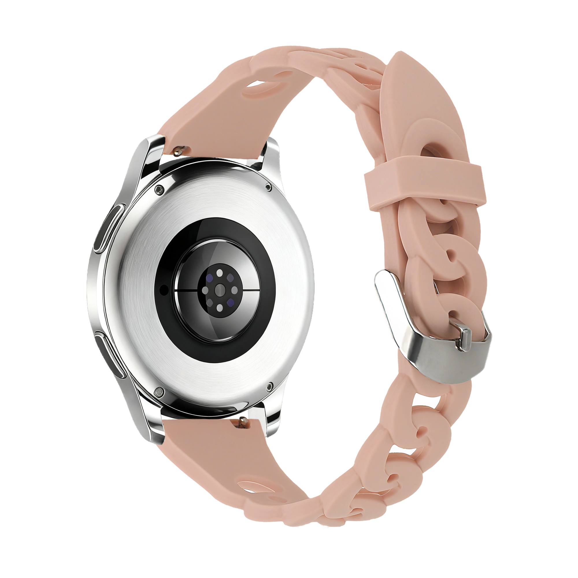 Bandz Withings ScanWatch Nova Silicone Strap 'Chains' (Pink)