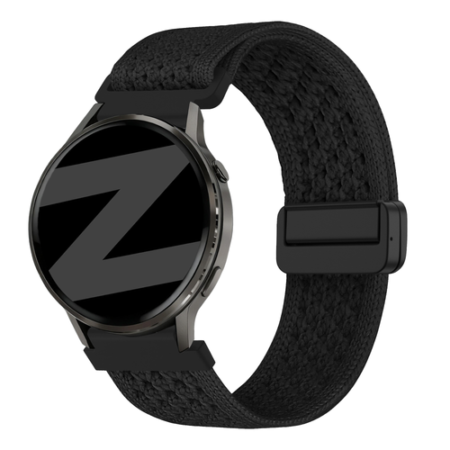 Bandz Amazfit Active Vintage Nylon Strap (Black)