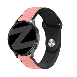 Bandz Garmin Bounce 2 Leather Strap 'Hybrid' (Pink)