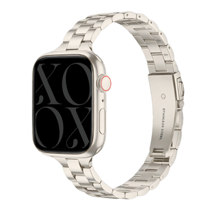 xoxo Wildhearts Apple Watch Slender Steel Strap (Starlight)