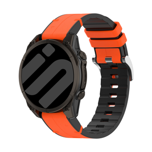 Garmin Fenix 3 Leather Hybrid Strap (Orange)