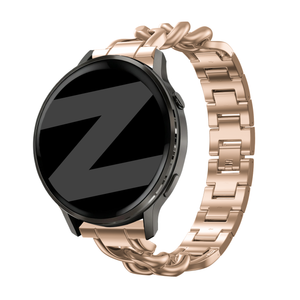 Bandz Garmin Vivoactive 4s Metal Strap 'Chains' (Rose Gold)