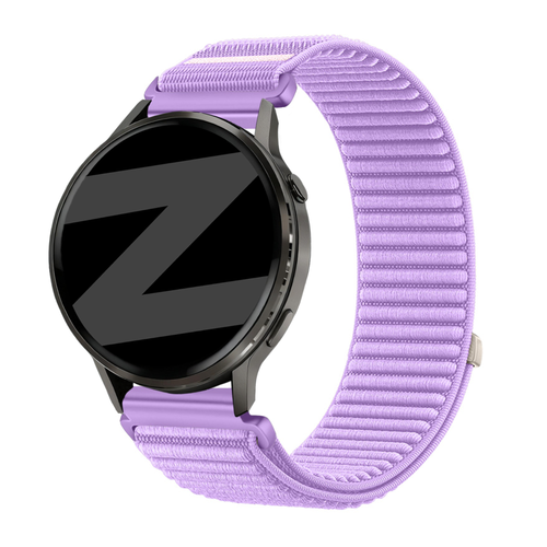 Bandz Garmin Vivomove Sport Nylon Strap 'Wave' (Light Purple)