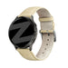 Bandz Garmin Vivomove HR Leather Strap Crocodile Grain (Beige)
