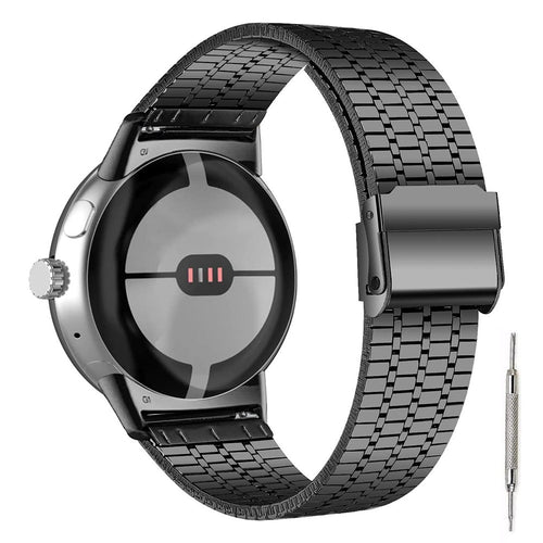 Google Pixel Watch 4 - 41mm Fine Steel Strap (Black)