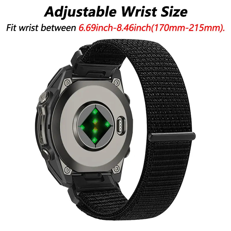 Garmin Quatix 8 Pro - 47mm Premium Nylon Strap (Green)